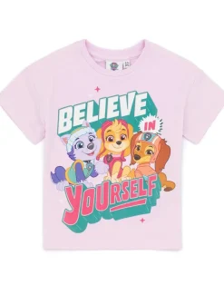 Paw Patrol Girls Multicoloured Believe In Yourself 2 Pack T-Shirts (2 - 7 Years)