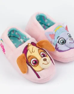 Paw Patrol Girls Multicoloured Character Slip On Loafer Slippers (6 - 12 Younger)