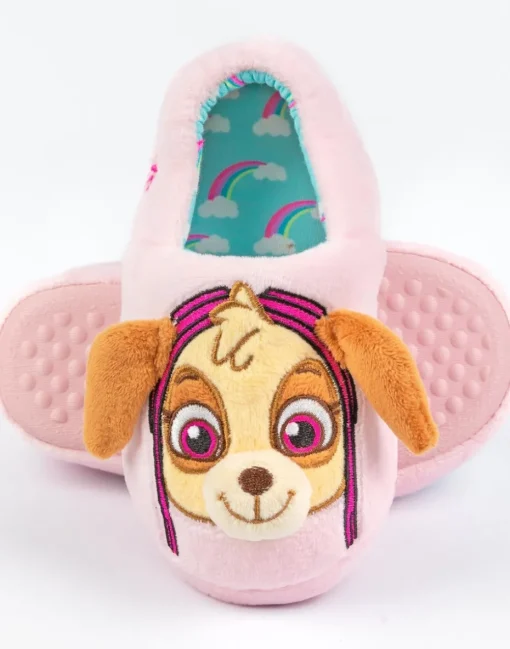 Paw Patrol Girls Multicoloured Character Slip On Loafer Slippers (6 - 12 Younger)