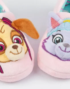 Paw Patrol Girls Multicoloured Character Slip On Loafer Slippers (6 - 12 Younger)