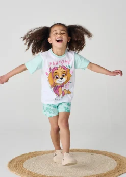 Paw Patrol Mint Girls Short Pyjama Set  (3 - 6 Years)