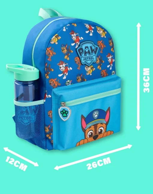 Paw Patrol Multi Character Kids Blue 4 Piece Backpack Set