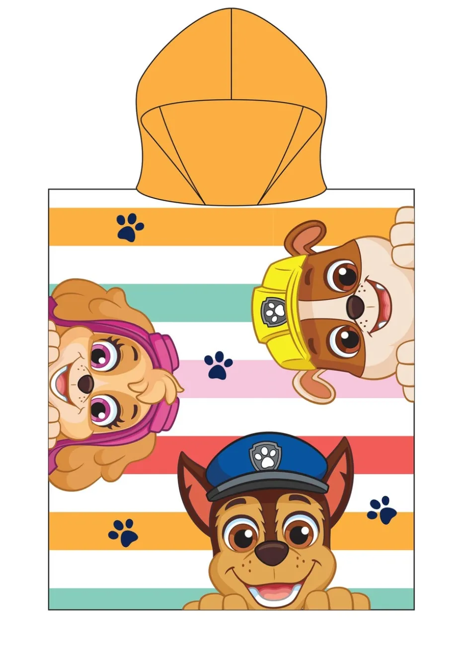 Paw Patrol Yellow Sunny Stripe Poncho