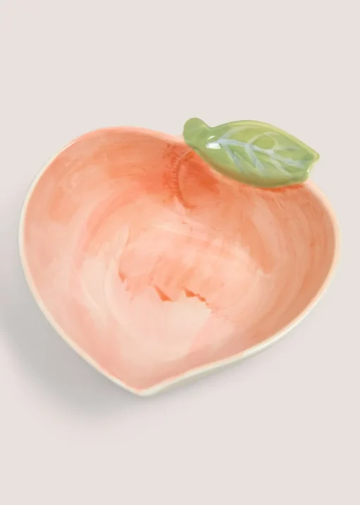 Peach Shaped Ceramic Bowl