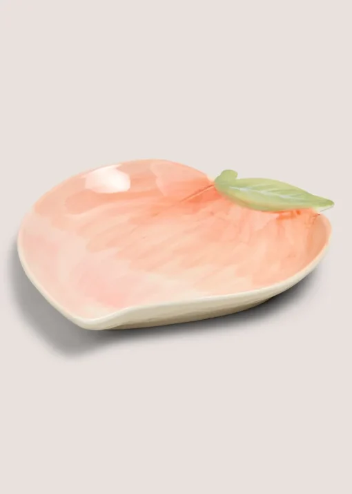 Peach Shaped Ceramic Bowl