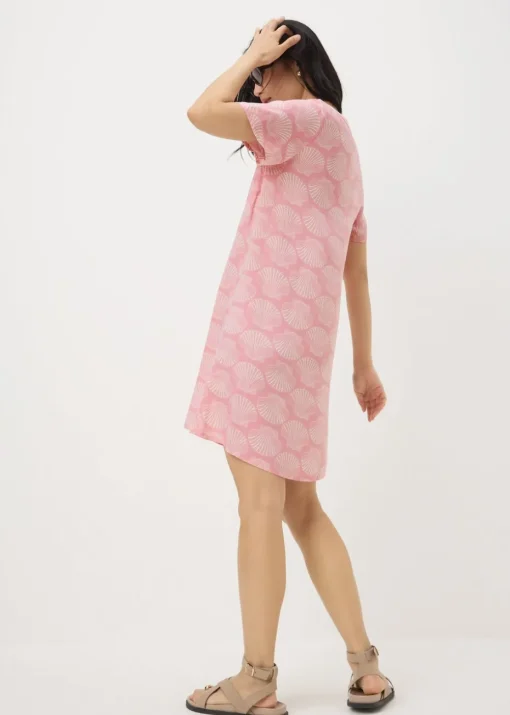 Peach Shell Popover Tunic