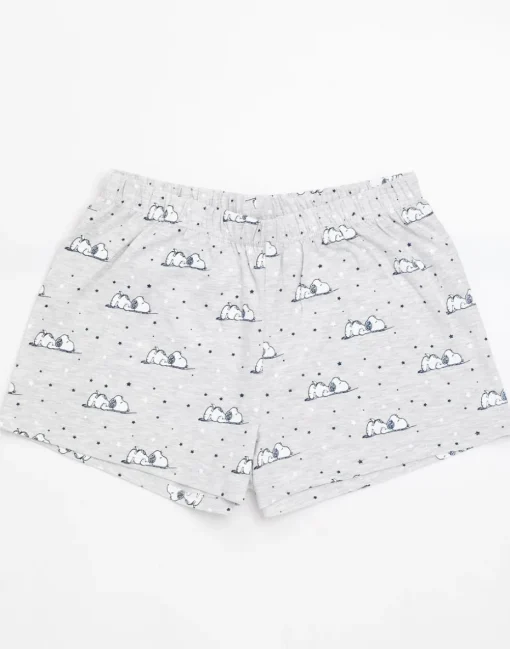 Peanuts Blue Snoopy Short Sleeve Short Leg Pyjama Set