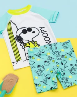 Peanuts Snoopy Kids Blue 2 Piece Swim Set (18 Months-8 Years)