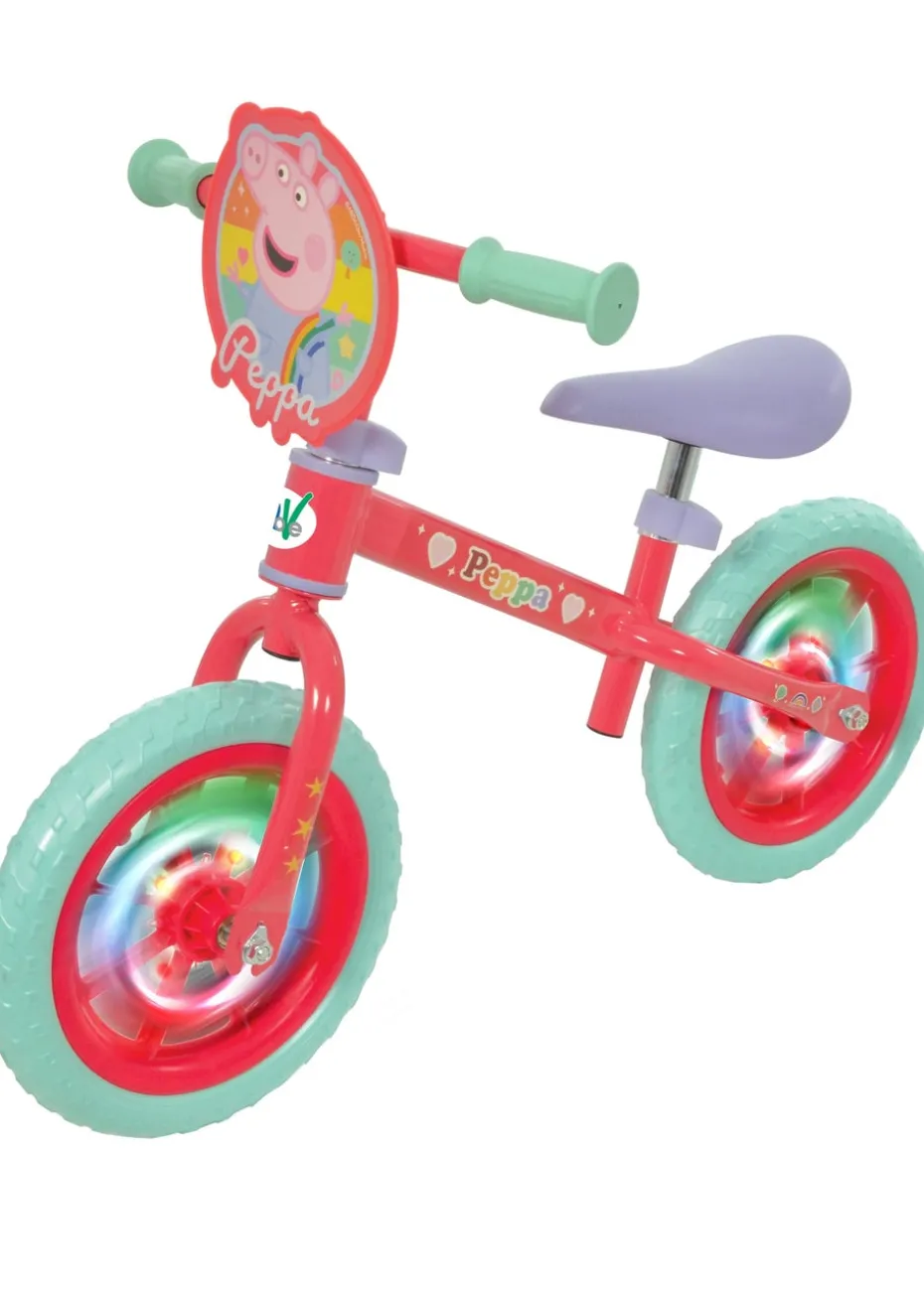 Peppa Pig Balance Bike With Light Up Wheels (12")