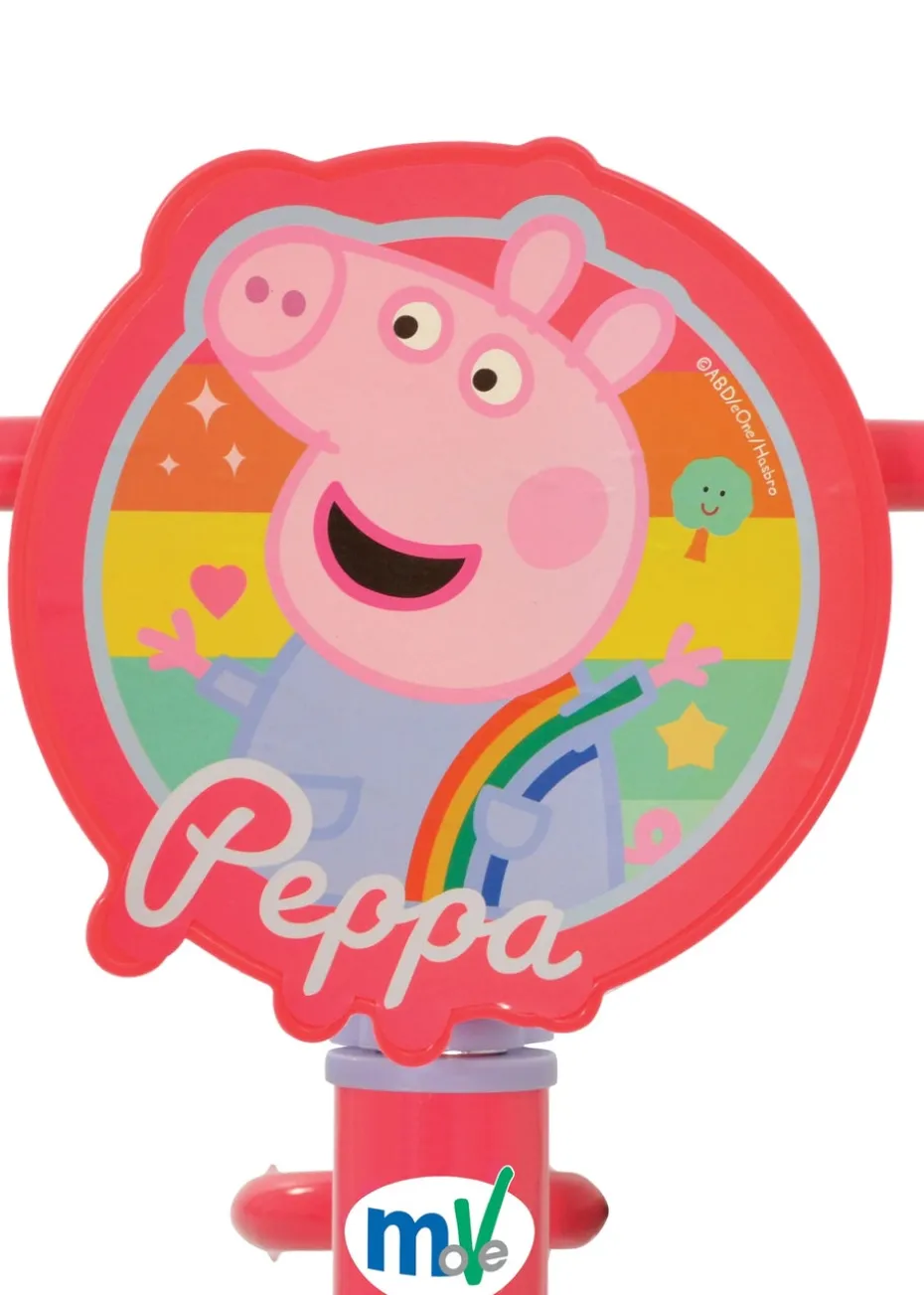 Peppa Pig Balance Bike With Light Up Wheels (12")