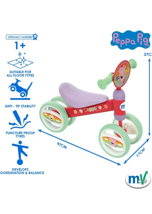 Peppa Pig Deluxe Bobble Ride-On
