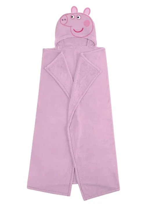 Peppa Pig Pink 3D Hooded Wearable Throw