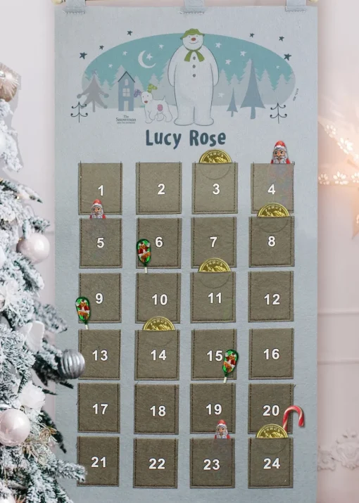 Personalised Memento Company Grey The Snowman and the Snowdog Advent Calendar