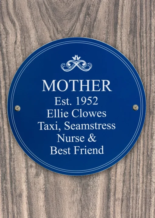 Personalised Memento Company Blue Heritage Plaque