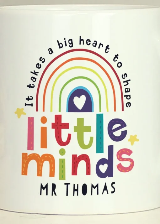 Personalised Memento Company White Shape Little Minds Mug