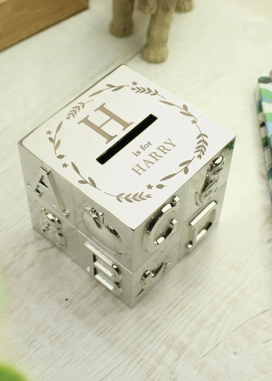 Personalised Memento Company Initial ABC Money Box