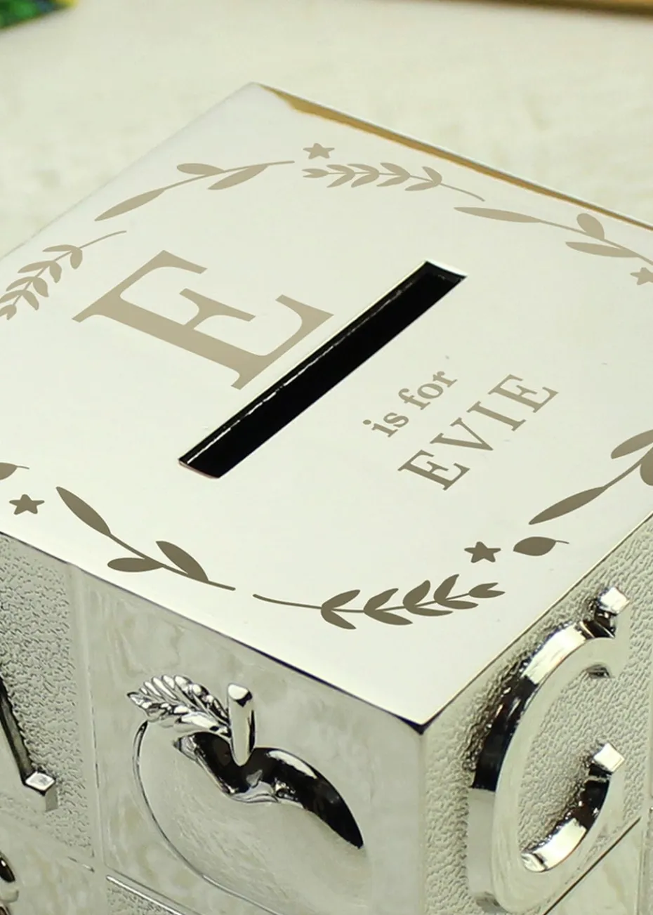 Personalised Memento Company Initial ABC Money Box