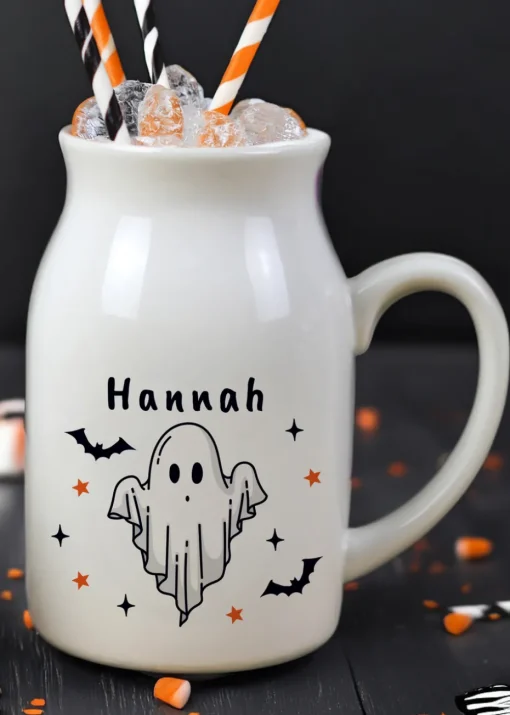 Personalised Memento Company White Halloween Ghost Jug