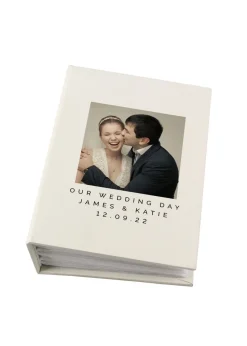 Personalised Memento Company Photo Upload 6x4 Ivory Photo Album with Sleeves