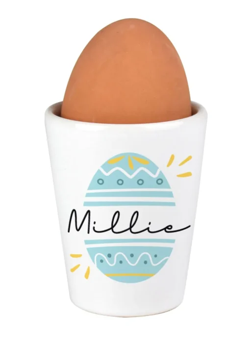 Personalised Memento Company White Easter Egg Cup