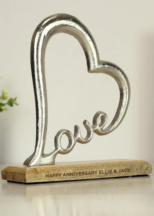 Personalised Memento Company Love Heart Ornament