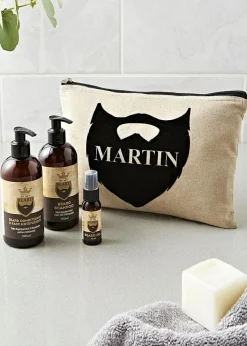 Personalised Memento Company Stone Name Only Beard Kit
