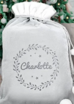 Personalised Memento Company Pink Floral Clear Glass Ornament