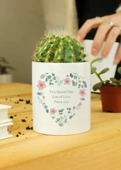 Personalised Memento Company Wood Botanical Leaves Certificate Holder