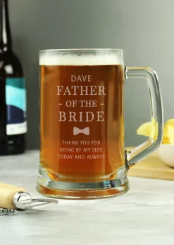 Personalised Memento Company Father of the Bride Stern Tankard
