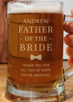 Personalised Memento Company Father of the Bride Stern Tankard