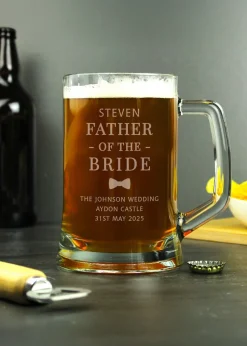 Personalised Memento Company Father of the Bride Stern Tankard