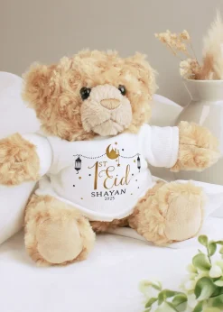 Personalised Memento Company Brown 1st Eid Teddy Bear
