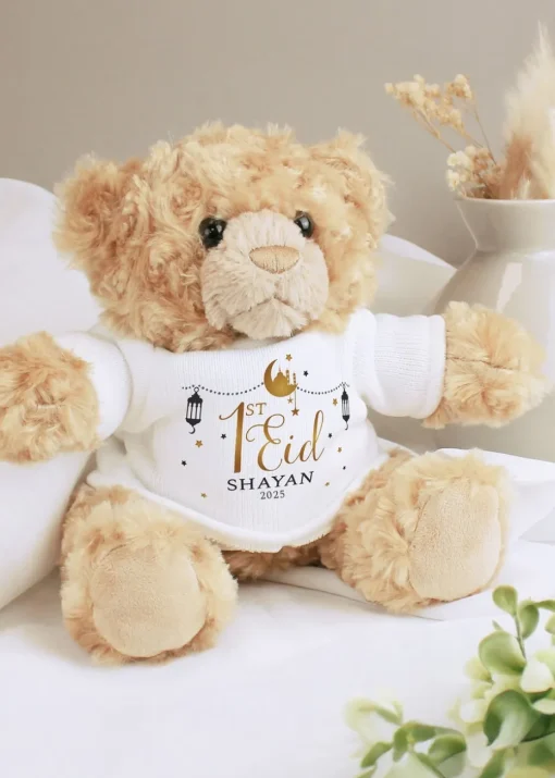Personalised Memento Company Brown 1st Eid Teddy Bear