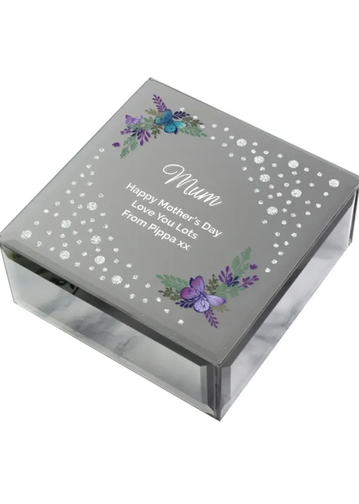 Personalised Memento Company Floral Photo Upload White Mug