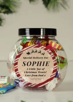 Personalised Memento Company Clear Special Delivery Sweet Jar