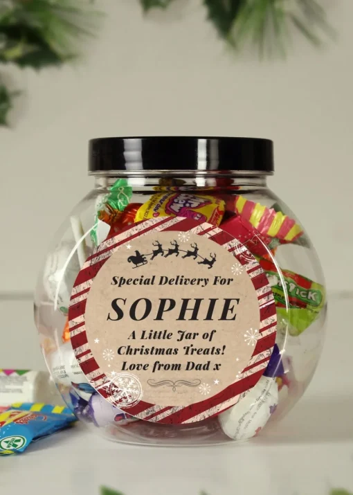 Personalised Memento Company Clear Special Delivery Sweet Jar