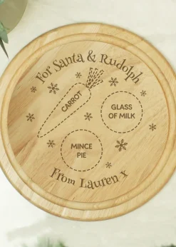 Personalised Memento Company Brown Christmas Eve Mince Pie Board