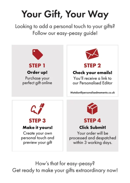 Personalised Memento Company Red Christmas A5 Planner