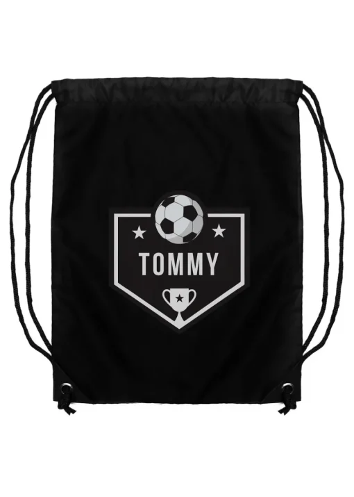 Personalised Memento Company Black Football Kit Bag