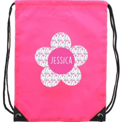 Personalised Memento Company Pink Flower Kit Bag