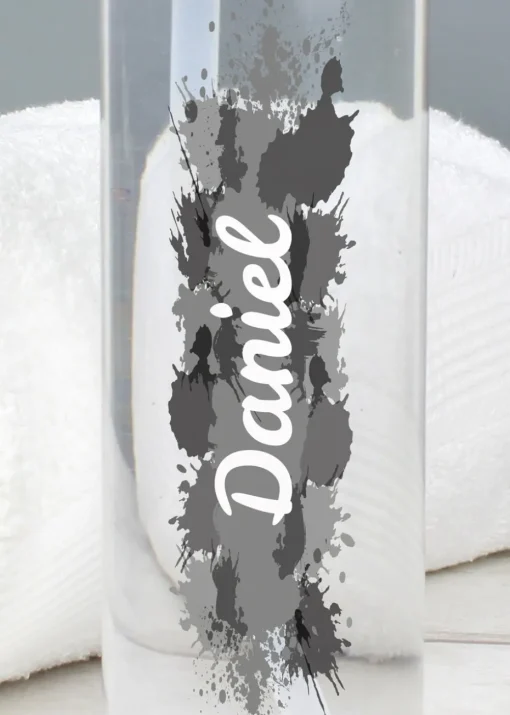 Personalised Memento Company Clear Splash Name Only Water Bottle