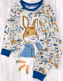 Peter Rabbit Kids Blue Long Sleeve Long Leg Pyjamas (12 Months - 5 Years)