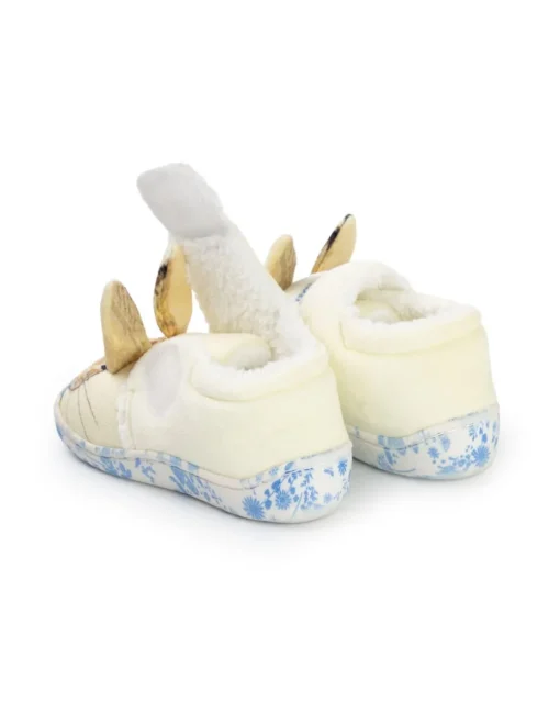 Peter Rabbit Kids Character Face Velcro Loafer Slippers (4 - 10 Younger)