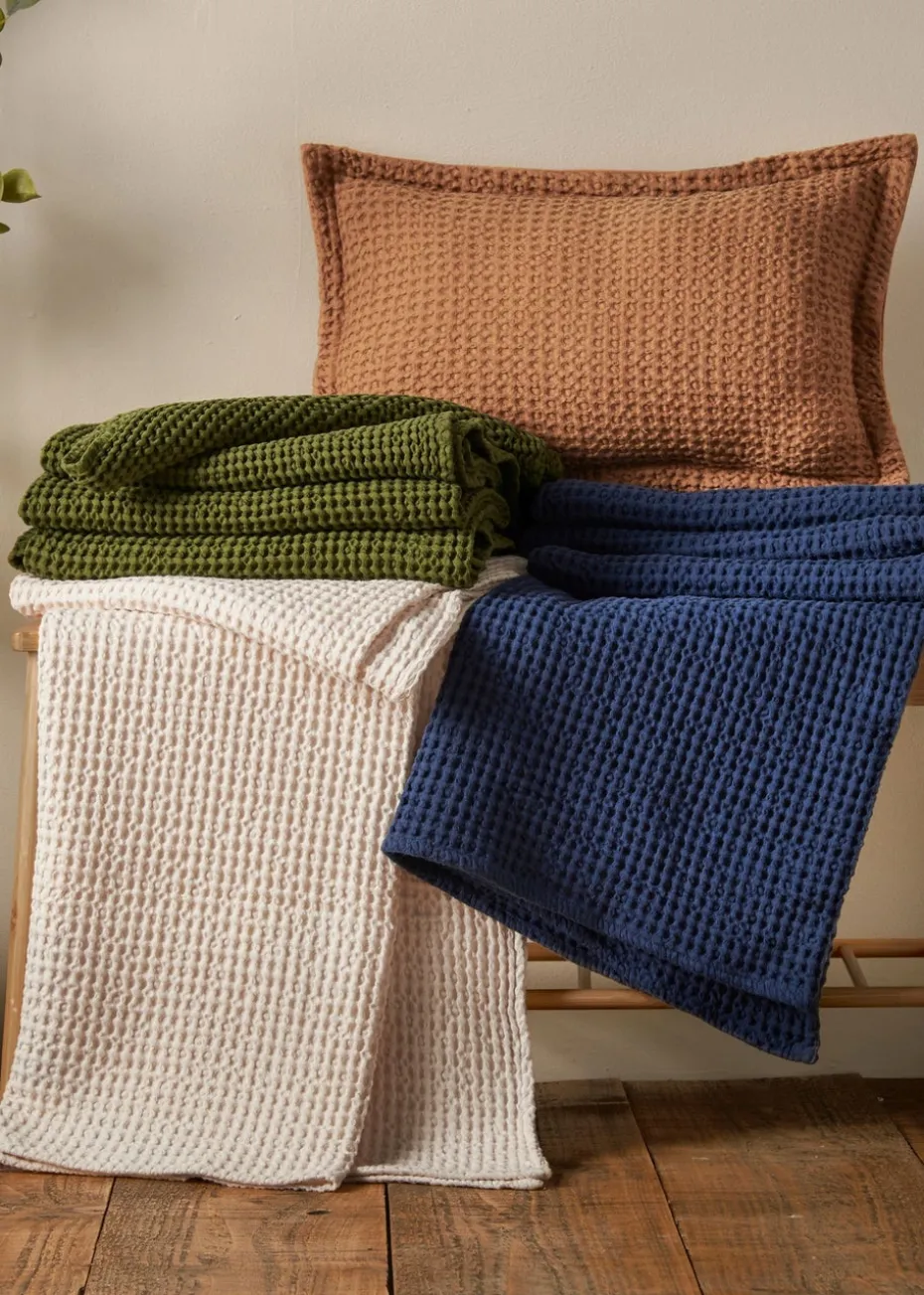 Pineapple Elephant Jaipur Chunky Waffle Cotton 150x200cm Blanket Throw