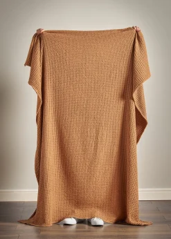 Pineapple Elephant Jaipur Chunky Waffle Cotton 150x200cm Blanket Throw