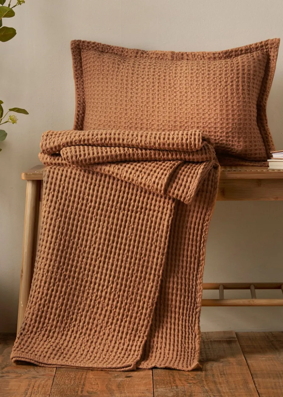 Pineapple Elephant Jaipur Chunky Waffle Cotton 150x200cm Blanket Throw