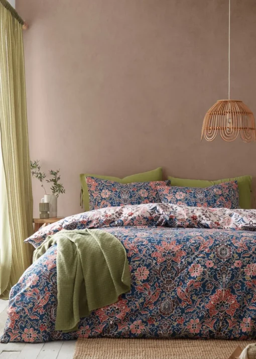 Pineapple Elephant Keera Floral Reversible Duvet Cover Set