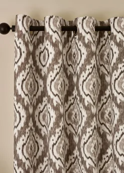 Pineapple Elephant Suri Geo Lined Eyelet Curtains