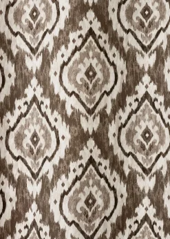 Pineapple Elephant Suri Geo Lined Eyelet Curtains