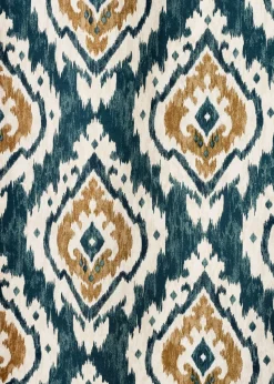 Pineapple Elephant Suri Geo Lined Eyelet Curtains